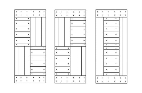 Solid Wood Double Sliding Barn Door 84 Inch By 84 Inch With Hardware Kit Multicolor Finish Assembly Required design diagram
