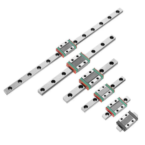 Assorted sizes of 9mm Linear Rail Kit With Mini Bearing Steel Rail And Slide Block 95mm Length for CNC and 3D printers
