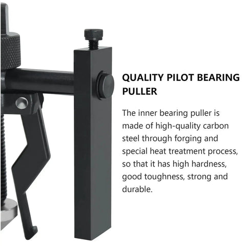 Close-up of carbon steel 3 Jaw Inner Bearing Puller Gear Extractor for Motorcycle Car SUV, showcasing durable construction.