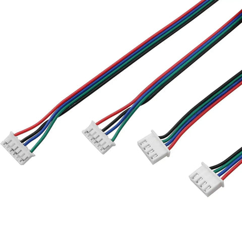 Stepper Motor Wire Kit 2 Pack Two Meter Long Cables For NEMA 17 3D Printer And CNC Projects XH2.54 4 Pin To PH2.0 6 Pin