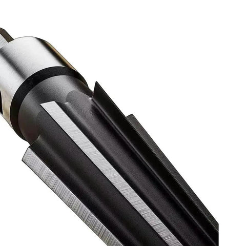 Close-up of T Handle Tapered Reamer Tool For Woodworking With Six Flute Chamfering Reamer Electric And Manual Hole Opener Cutting Tool