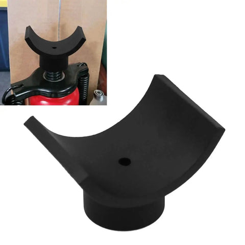 3 Inch Lifting Axle Saddle Adapter For Bottle Jack And Floor Jack, beefy pro grade steel construction, black finish, cradles axles.