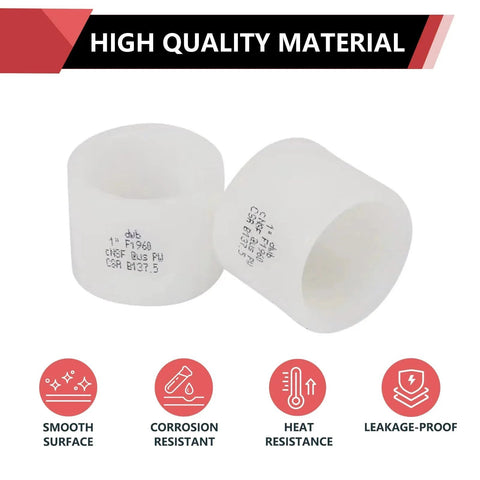 One Half Inch F1960 Expansion Rings Sleeves For Pex A Piping System Pack Of 100 EXP RING005 End Stop Certified ANSI NSF 61 ASSE 1061 For Pex A Tubing And Fitting Connections Compatible With All Pex A Brands on white background.