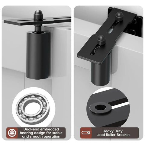Heavy Duty Slide Gate Roller Guide With L Rear Post Steel Bracket Sliding Gate Hardware Kit Support Assembly for gates