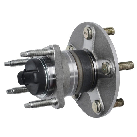 Close-up of Rear Wheel Bearing Hubs With ABS 5 Lug Fits Chevy Malibu 2004-2012 HHR 2008-2010 Cobalt 2009-2010 Pontiac G6