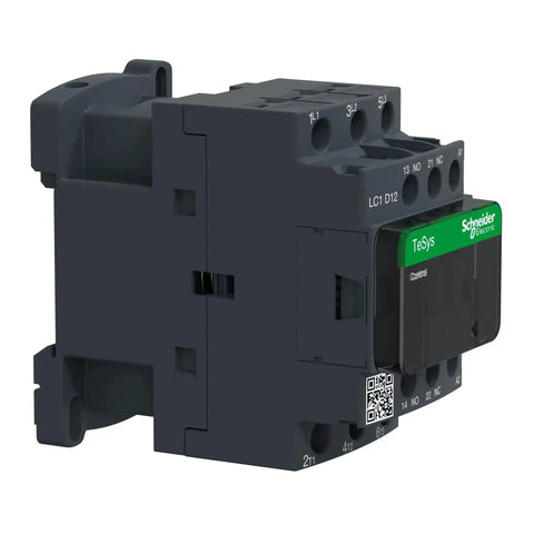 Beefy 120V AC Coil 3-Pole Non Reversing Contactor with 1 NO and 1 NC Auxiliary Contacts, 12 Amp Inductive Rating, 220-240V, 3 HP