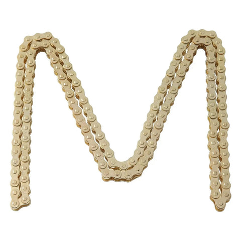 Gold 140 Link Drive Chain With Chain Breaker Tool, For Predator 79cc 97cc 100cc Engines, laid in an 'M' shape