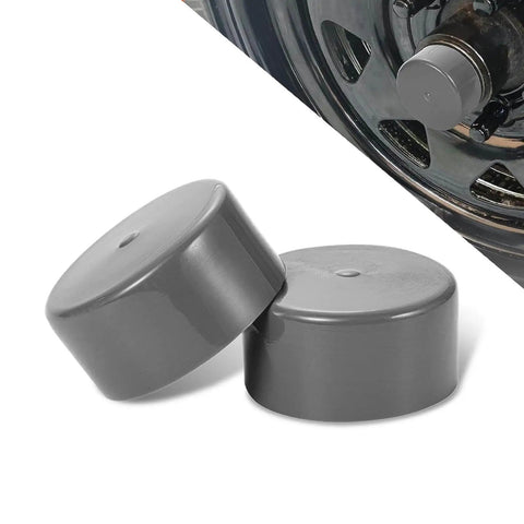 2 Pack Trailer Dust Covers 1.98 in Rubber Wheel Protectors for Cars Trailers Trucks RVs Universal Replacement Seal (Gray)