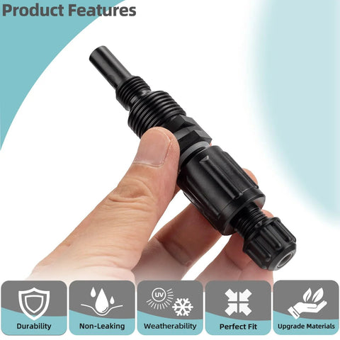 Black 1/4-inch UCDBINJ injection check valve for peristaltic pumps; Amazon Lawn & Patio part