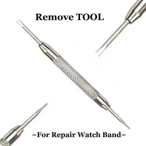 Close-up of a spring bar tool for the 20mm Quick Release Watch Pins Set, Stainless Steel Replacement Band Pins, 1.5mm Diameter.