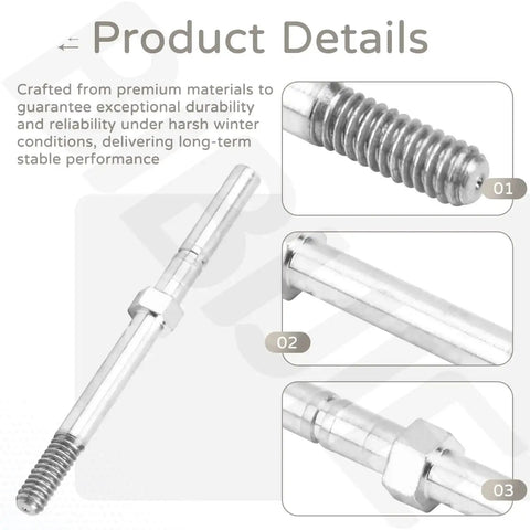 Spring Pin Upgrade Kit Compatible With Boss Snow Plows For Seamless Fit And Safer Snow Removal Easy No Fuss Installation With Durable Steel Components Part MSC04764 Delivers Reliable Pin Connections And Smooth Plow Operation.