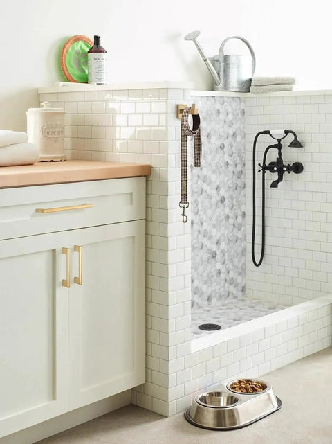 Versa Champagne Bronze Cabinet Pull Five And One Sixteenth Inch Center To Center on kitchen cabinet near dog shower