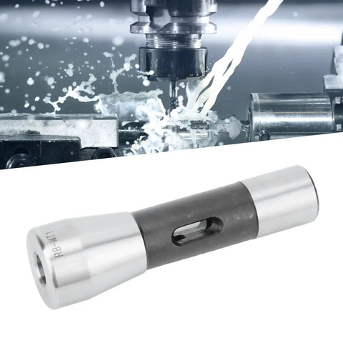 MT1 Reducing Spindle Adapter with Morse Taper Drill Sleeve in premium alloy steel for lathe use, showing high-speed drilling