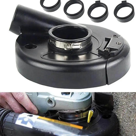 Grinder Vacuum Shroud Cover for 7 Inch Angle Grinders Universal Dust Shield for Hand Grinders and Polishers Rubber and Plastic
