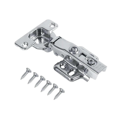 Three Types Stainless Steel Hydraulic Furniture Cupboard Face Frame Cabinet Door Concealed Hinges with screws shown