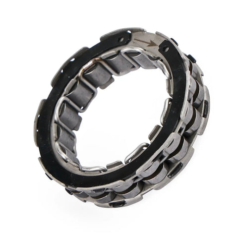 Drop-In Ready One Way Starter Clutch Bearing Sprag for Yamaha YZF R1 2004 2008 and YZF R1S Limited Edition 2006 and YZF R1 50th Anniversary Edition 2006 Replacement Durable Abrasion Resistant with Stable Power Transfer Part Number 5VY-15570-00-00 steel ring close-up