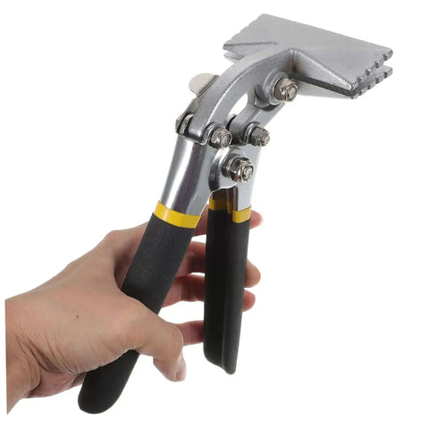 Pro Grade Manual Metal Bender Tool For Sheet Metal And Flat Bar Seaming Pliers Duckbill Pliers Set held in hand