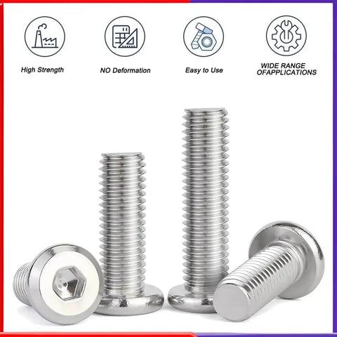 Flat Head Hex Socket Cap Screws 1/4-20 X 1 Inch Stainless Steel 304 Fully Threaded Bolts 20 Pack With Allen Key For Furniture Machinery Cabinets And Outdoor Projects Rust Resistant Built To Last Tough