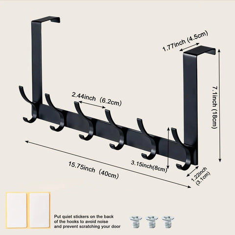 Over The Door Hooks 12 Pack Sturdy Door Hanger For Bathroom Bedroom And Kitchen Space Saving Towel Rack Coat Hooks Fits Doors One And Three Quarters Inches Thick Durable Powder Coated Finish Easy To Install.
