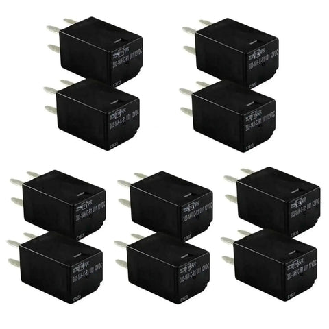 10 Pack 12V DC SPST Auto Relay 20A 960mW Coil Ultra Micro ISO Form A Automotive Relay for cooling fans, off-road rigs.