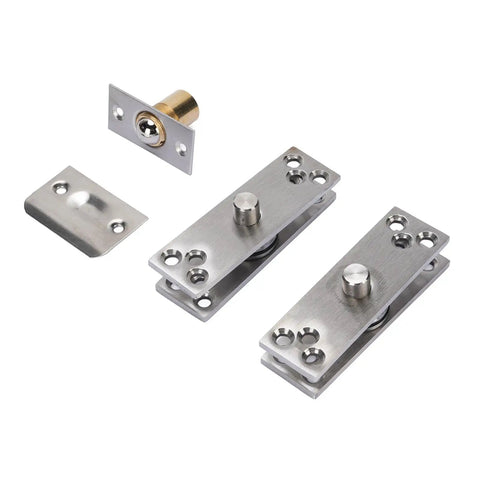 Heavy Duty Stainless Steel Pivot Hinge With Ball Bearing System For 360 Degree Rotation Concealed Door Hardware For Wood Doors And Bookcases By Marhynchus