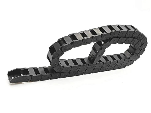 39.3 Inch Drag Chain Cable Carrier For CNC Router Mill And 3D Printer R18 Radius 10x20mm Inner Size Black Plastic Cable Guide