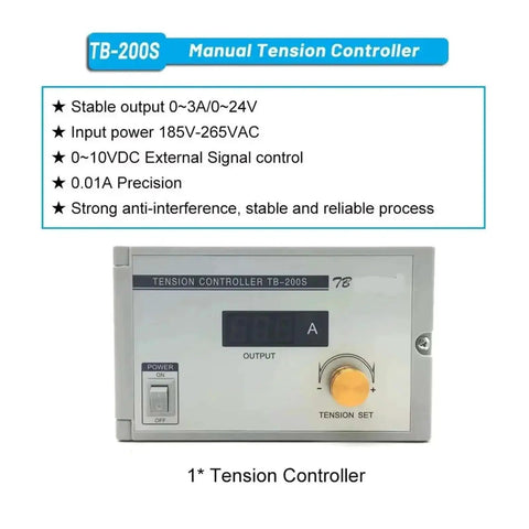 Micro Magnetic Powder Brake Tension Controller Kit with Powder Clutch and Particle Brake for Textile Bag Machines