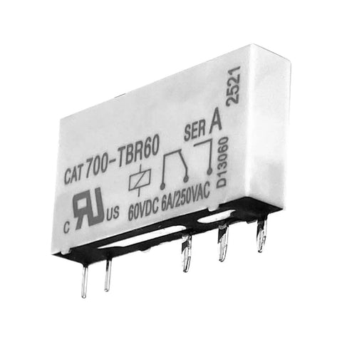 Beefy 5 Pin Relay 60VDC 6A And 250VAC SPDT DIN Rail Mount Industrial Relay for control panels