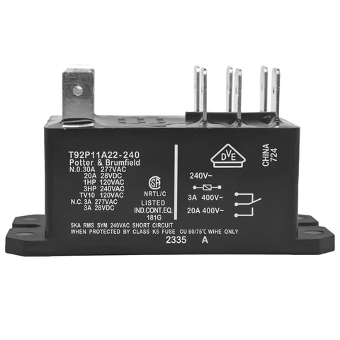 Heavy Duty DPDT Power Relay Pack Of 2 240VAC 30A Panel Mount for industrial control