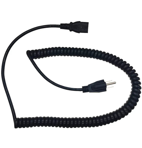 Electric Pallet Jack Charger Cable 1115-500006-10 Compatible With Big Joe EZ30 E30 D40 EZ40 replacement lead, coiled black cable.