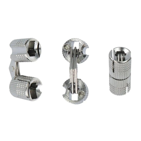 Hidden Brass Cabinet Hinges Concealed Invisible Barrel Hinge With 180 Degree Opening For Wooden Boxes And DIY Jewelry Boxes 10mm Pack Of 8