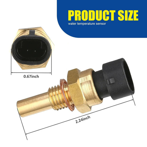 Durable Car Engine Temperature Sensor With Plug For Accurate Readouts And Long Service Life, Sodcay Compatible Delphi OEM 15404280
