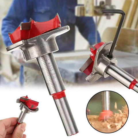 Adjustable 15 To 35mm Forstner Hole Saw Cutter For Woodworking SagaSave 30mm High Speed Wood Drill Bit with Alloy Blade