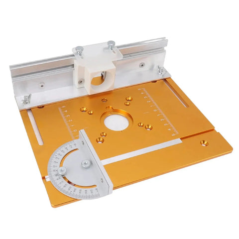 Aluminum Router Table Insert Plate With Flip Plate For Woodworking Benches High Precision Machining And Multiple Cutting Functions Includes Screws