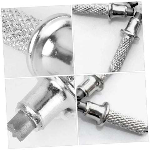 Four Piece Metal Trekking Pole Tips Replacement Accessories Tungsten Tips For Superior Grip On Rough Trails And Varied Terrains