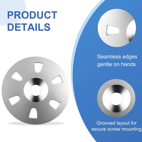 Stainless steel flat washer with center hole and six edge slots, 1-1/8 inch, 300-pack.