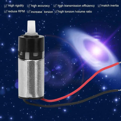 6mm Micro Planetary Gear Motor Reducer For 3V DC Tiny High Torque Drive displayed against a galaxy background