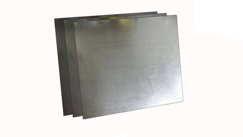 Black graphite gasket material sheets, flexible reinforced, 40 x 40 in, 1/8 in thick, pack of 3