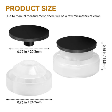 Sprinkler check valve pair with black caps and white bases, 2-pack for Hunter 437400 irrigation systems