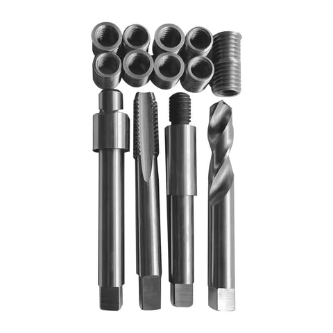 1/2-13 Thread Repair Kit With 10 Stainless Steel Inserts, 15mm Insert Length, Easy To Use For Repairing Damaged And Worn Internal Threads