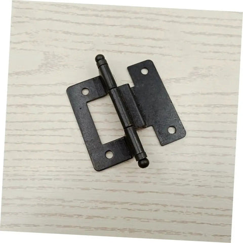 10 Pack Self Closing Cabinet Hinges For Kitchen Bathroom And Wardrobe With Flush Design displayed on wooden surface