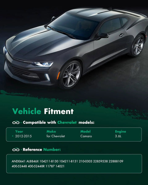 2012-2015 Chevy Camaro 3.6L compatible vehicle for Beefed Up Camaro Alternator Replacement, shown in sleek gray.