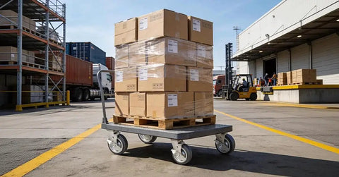 Heavy Duty 5 Inch Casters With Brake Set Of 4 Industrial Grade Thermoplastic Rubber Swivel Castors 3500 Lbs Load Capacity