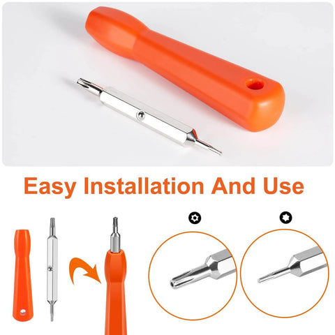 Double Ended T6 T15 Screwdriver Tool For Video Doorbell Replacement Battery Change And WiFi Password Reset Magnetic Precision Bits