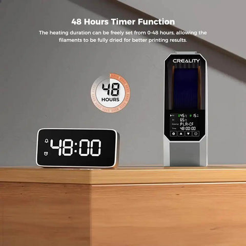 Space Pi Filament Dryer Box For 3D Printers with 48-hour timer display