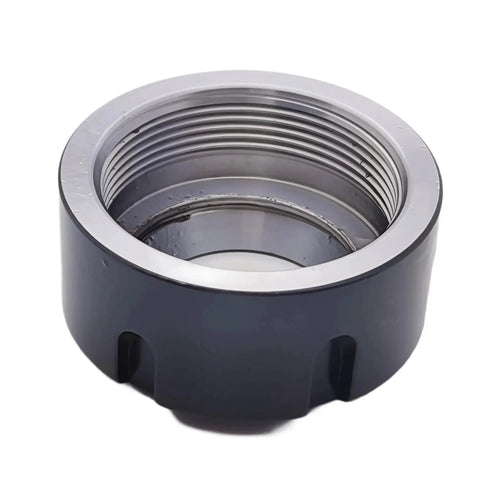 ER32 UM Collet Clamping Nut With Dynamic Balance Holes For CNC Milling Chuck Holder Lathe, showing threaded interior, hardened 42Cr steel