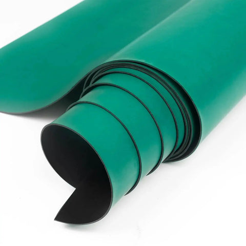ESD Soldering Mat Roll For Circuit Repair 23.7 Inch By 118 Inch High Temperature Rubber Desk Mat showing rolled edges