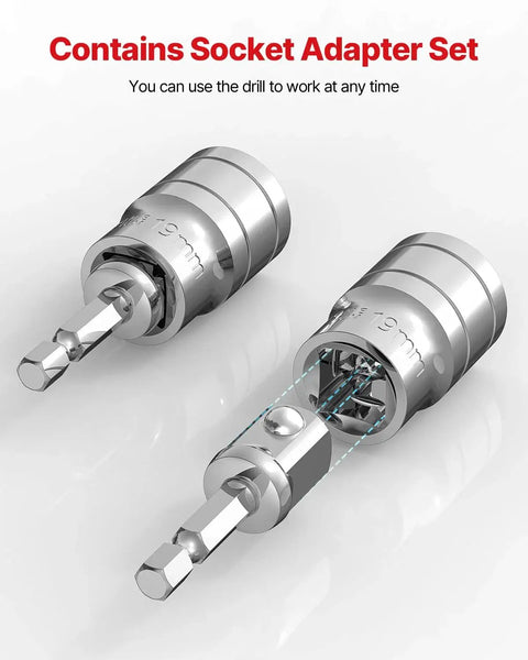 Socket adapter set for A Frame Trailer Jack 5000 LB Cordless Drill Compatible 23 Inch Lift For RVs