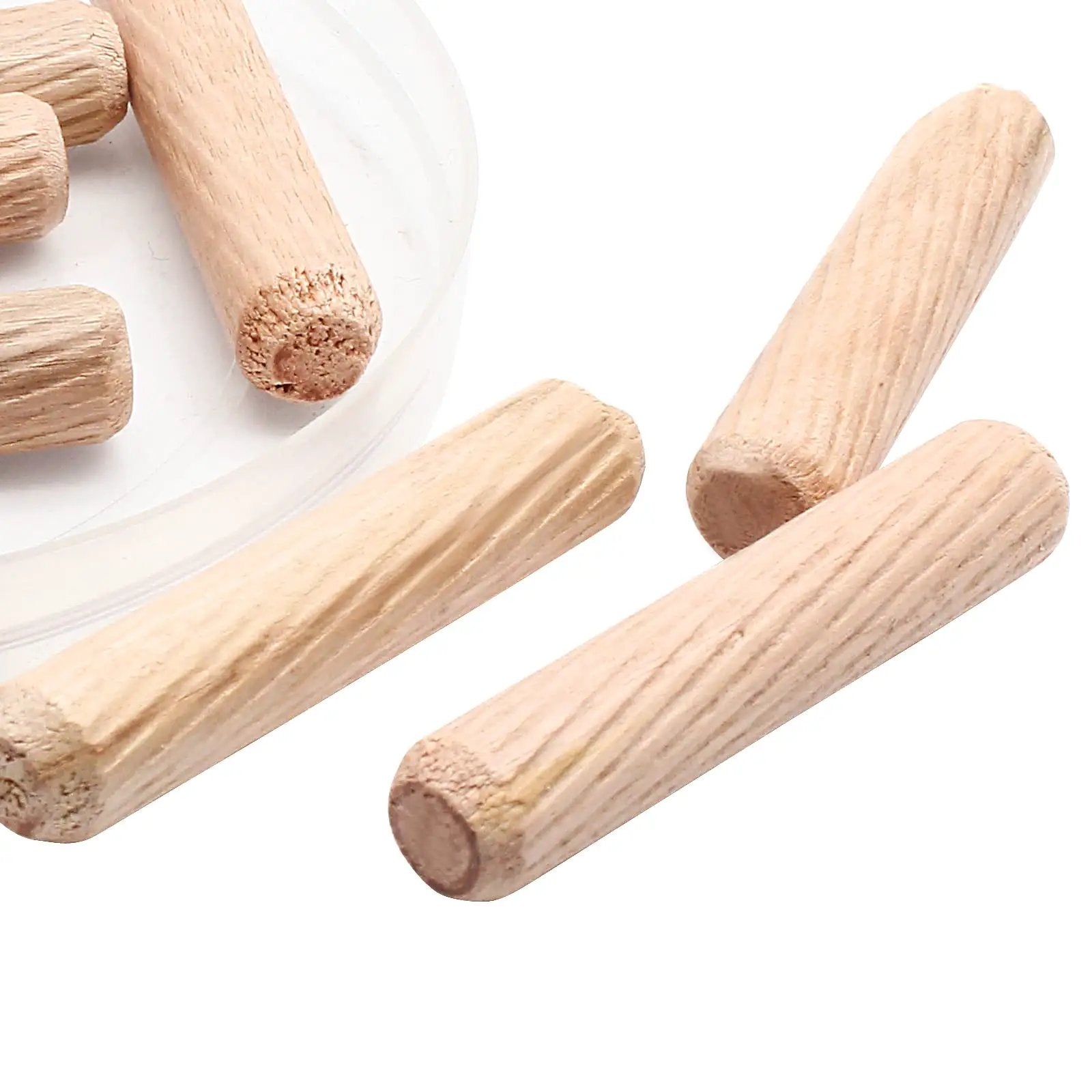 120 Pack Birch Hardwood Dowel Pins Three Eighths Inch ...