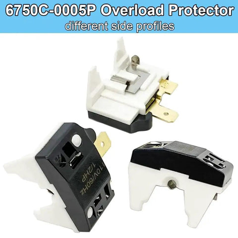 Side profiles of 4.7 Ohm 3 Pin PTC Start Relay With Overload Protector for Refrigerator Replacement